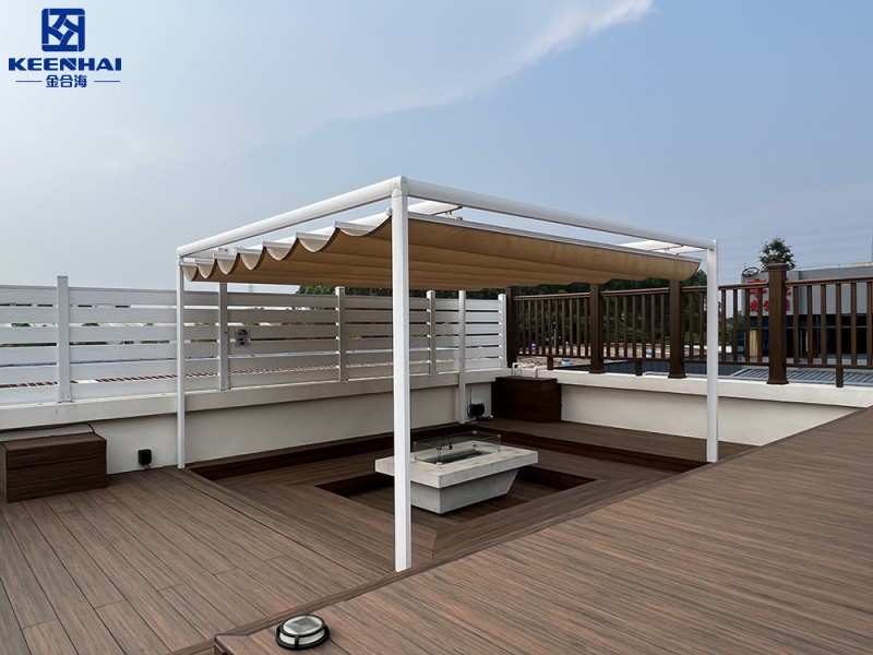 Case Study: A Modern White Aluminum Pavilion in Downtown Dubai