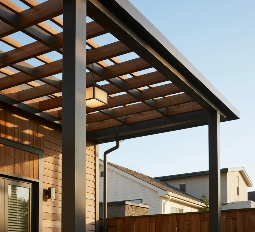 louvered pergola