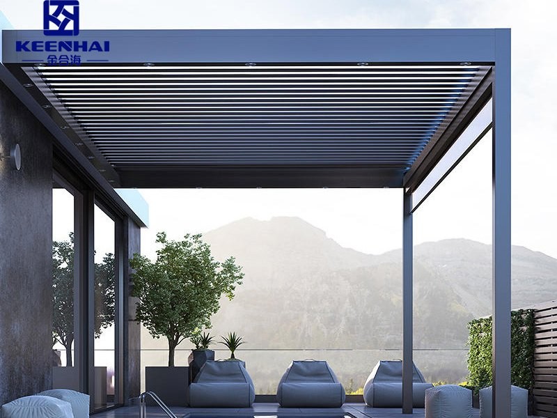 aluminum louvered roof gazebo