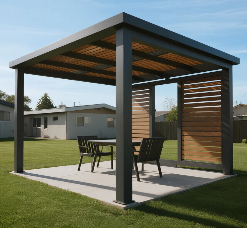 Aluminum electric pergola