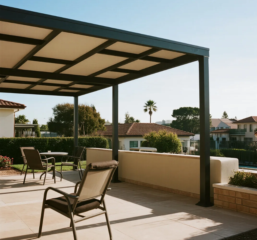 Aluminum pergola house
