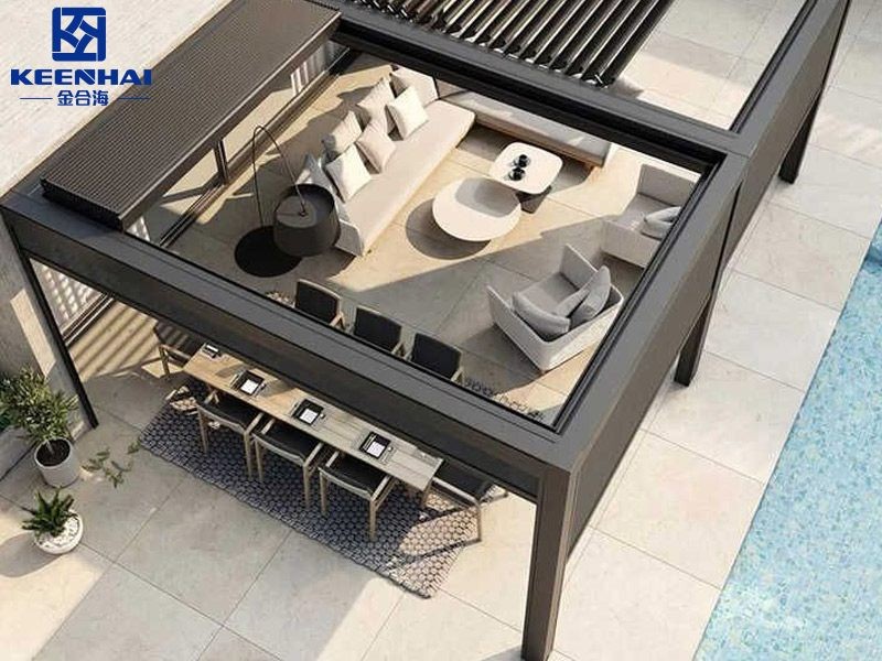 Aluminum pergola house