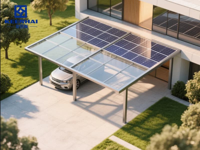 premium freestanding solar aluminum carport