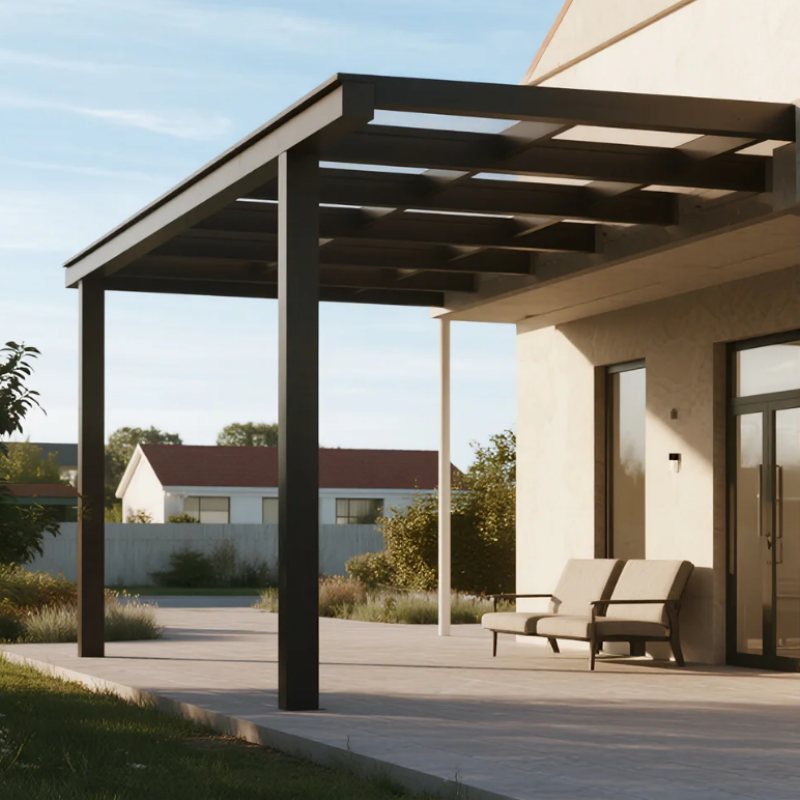 Aluminum pergola sunshade