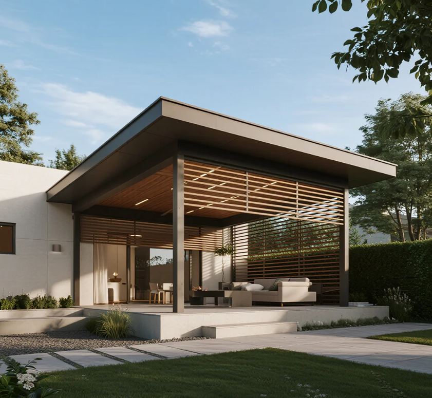 aluminum pergola sunshade solution