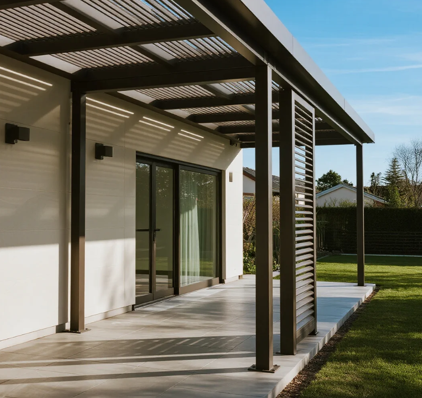 Aluminum pergola house