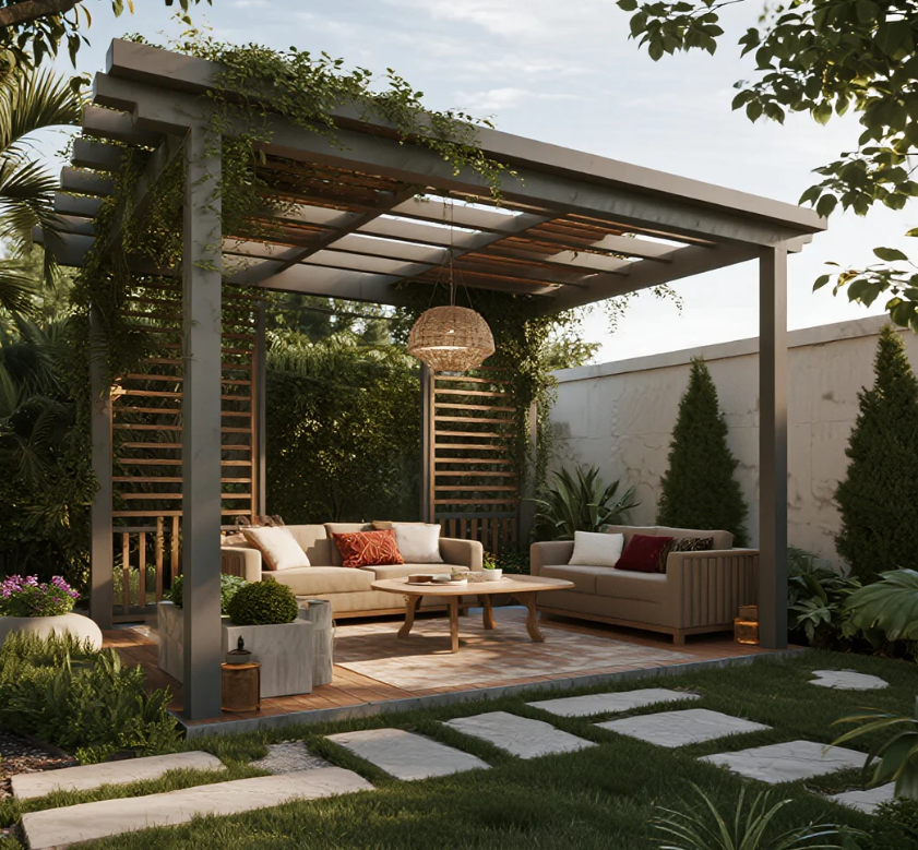 Aluminum automated pergola