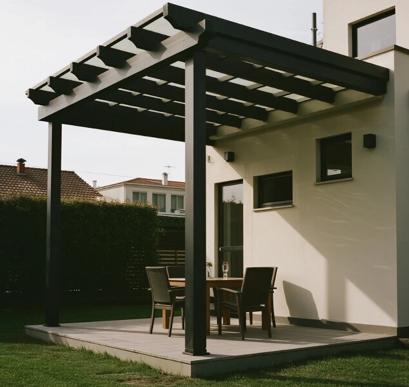 aluminum pergola house