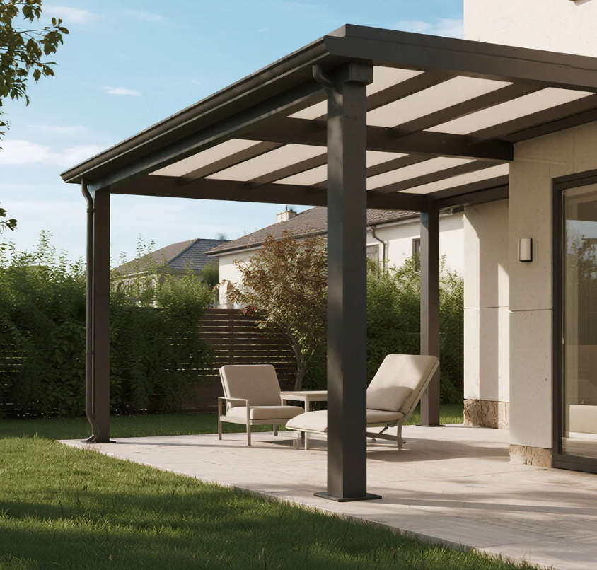 custom retractable aluminum pergola