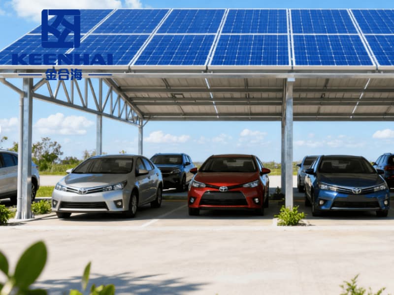 Freestanding Solar Aluminum Carport