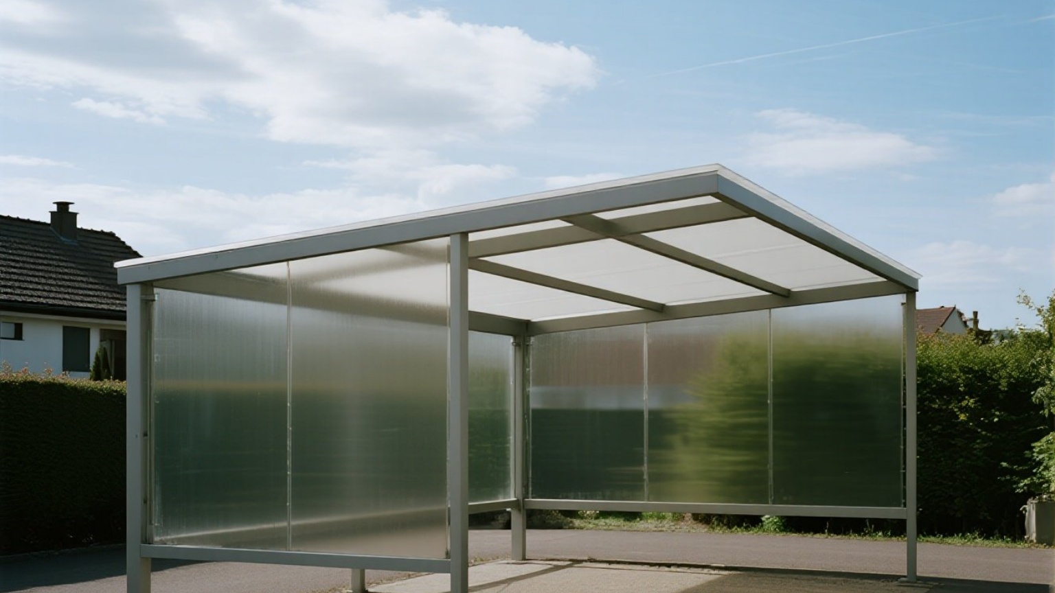Industrial aluminum car shelter