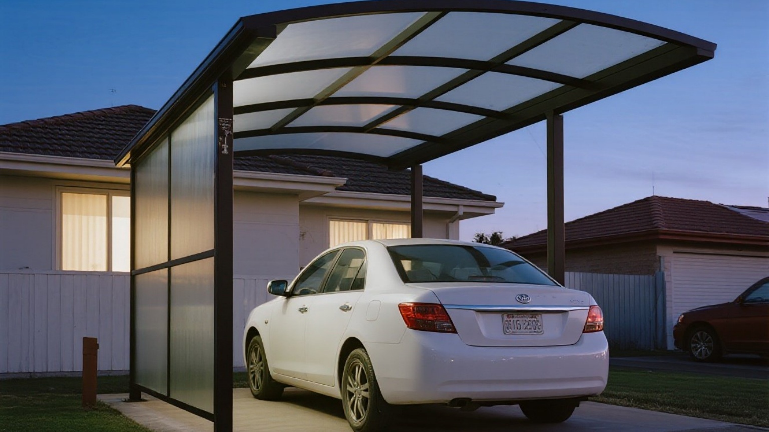 Sunshade aluminum car shelter