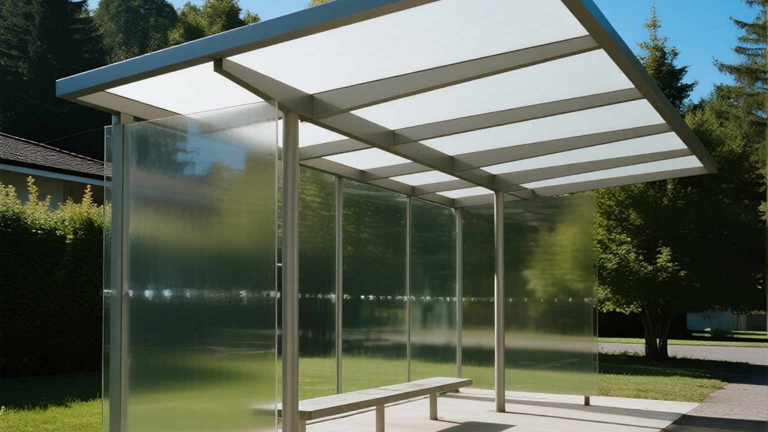 Garden aluminum car shelter
