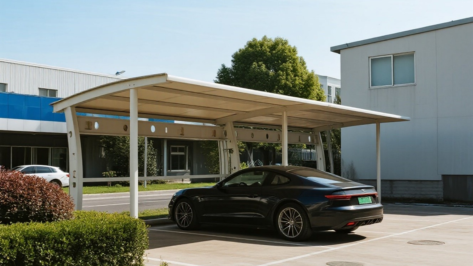 Retractable aluminum car shelter