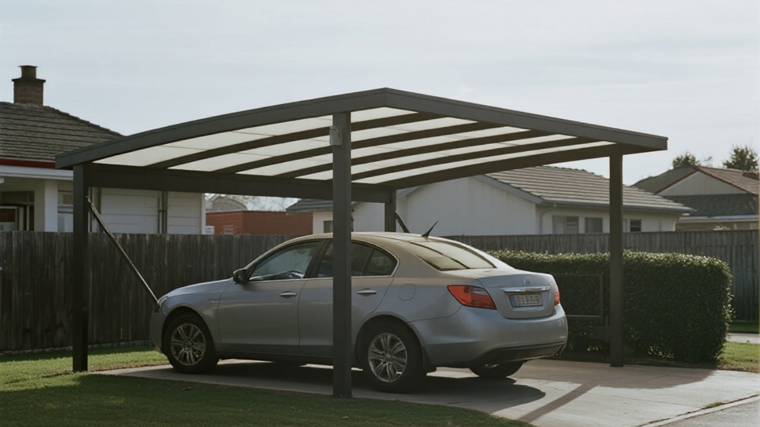 Lightweight aluminum car shelter