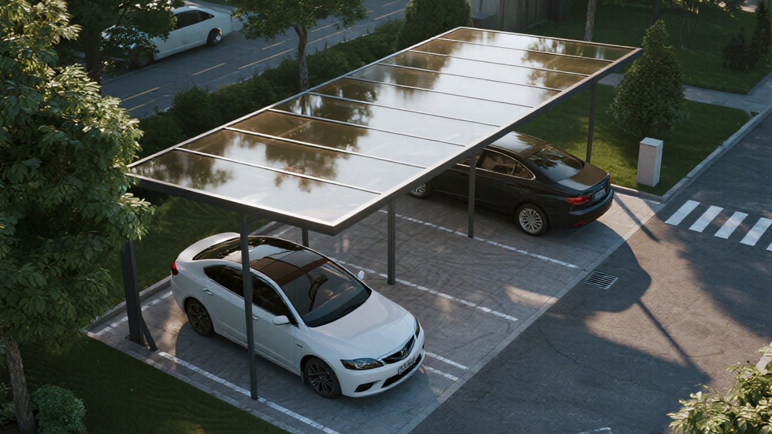 Durable aluminum car shelter
