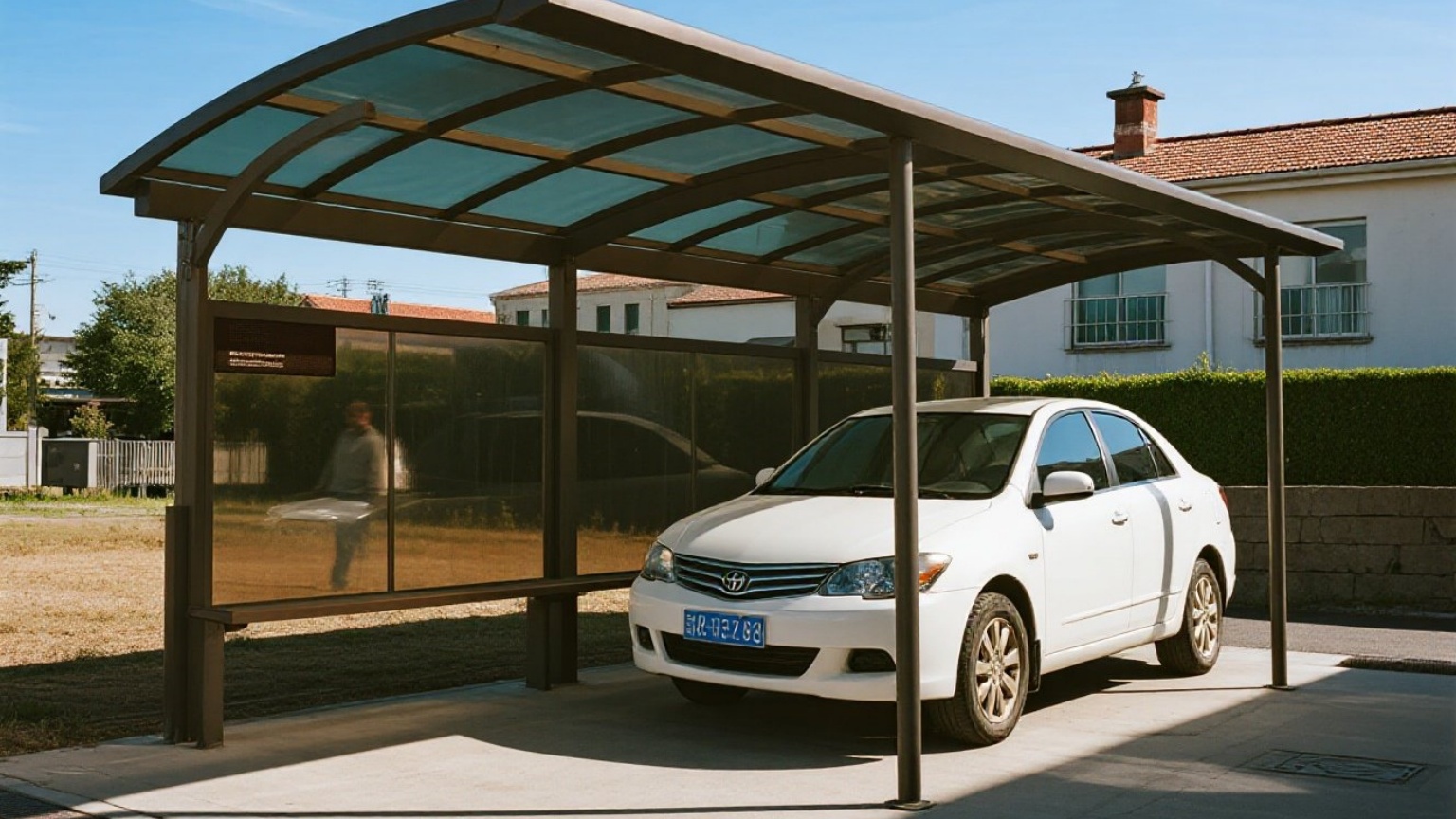 Modern aluminum car shelter