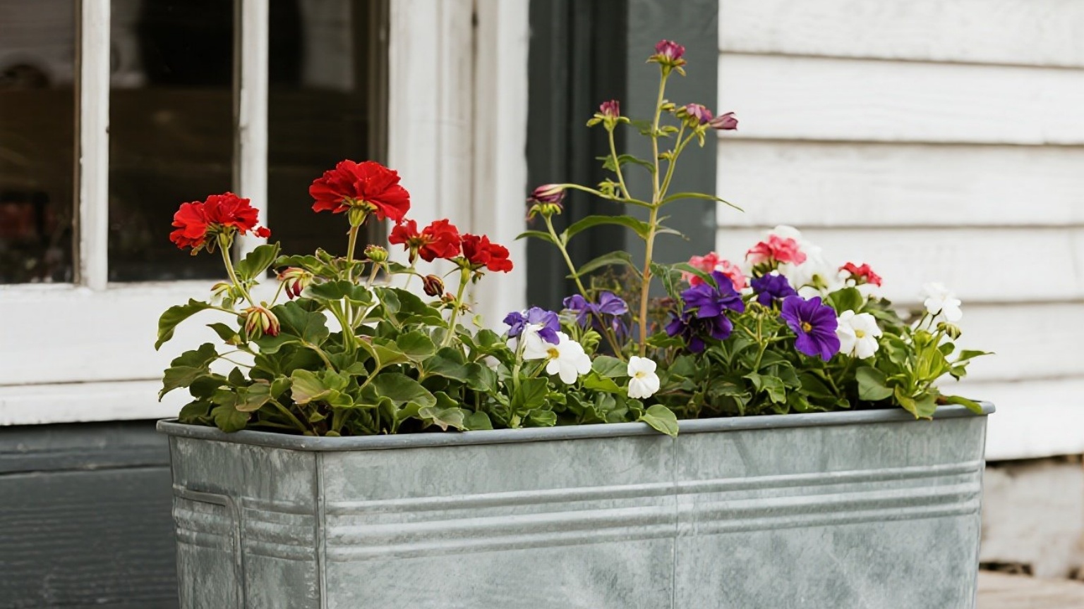 Weatherproof steel flower pot