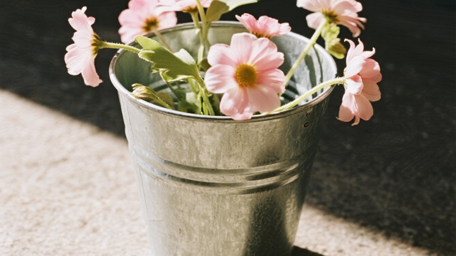 Aluminum flower pot