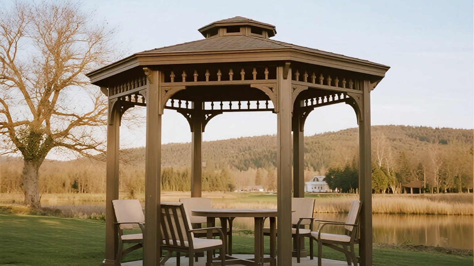 Commercial aluminum pavilion