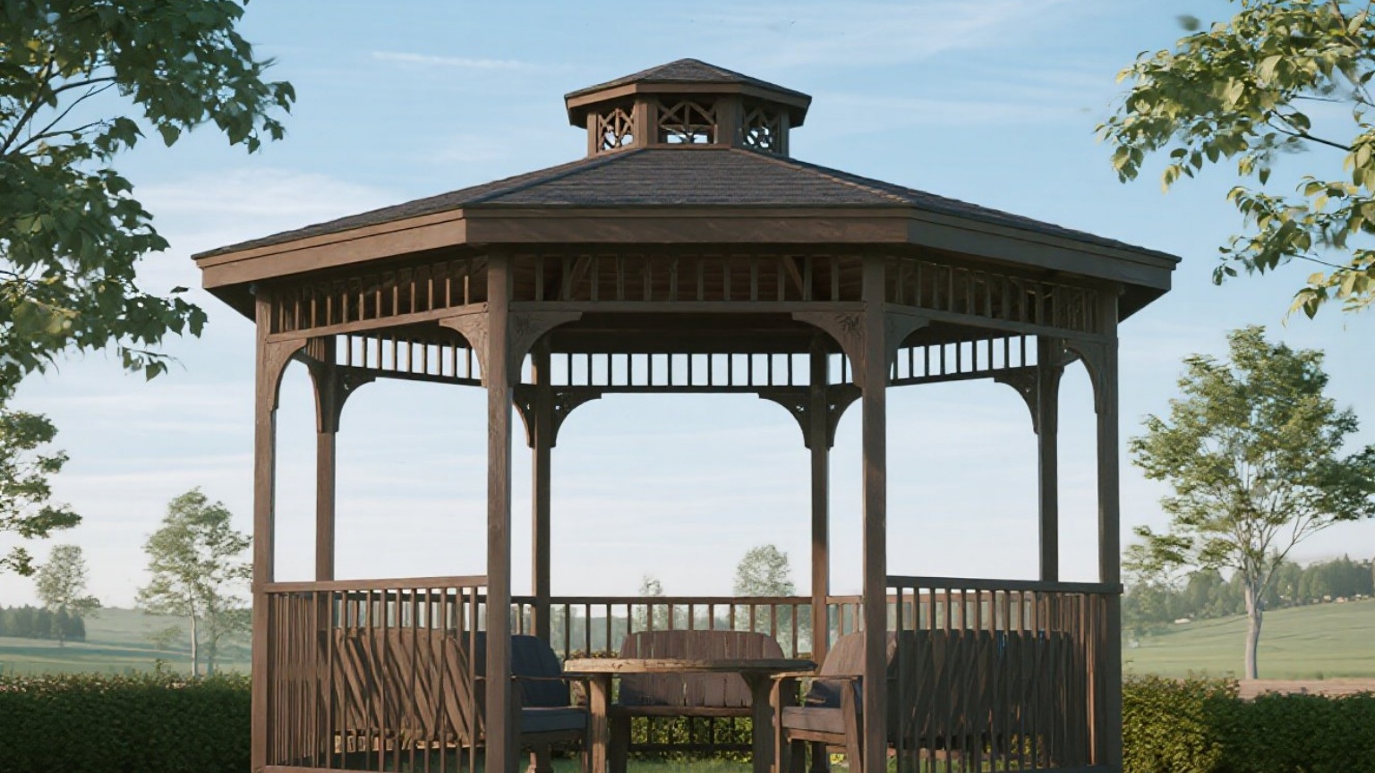 Custom aluminum pavilion