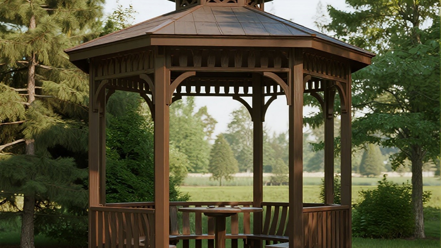 Aluminum pavilion design