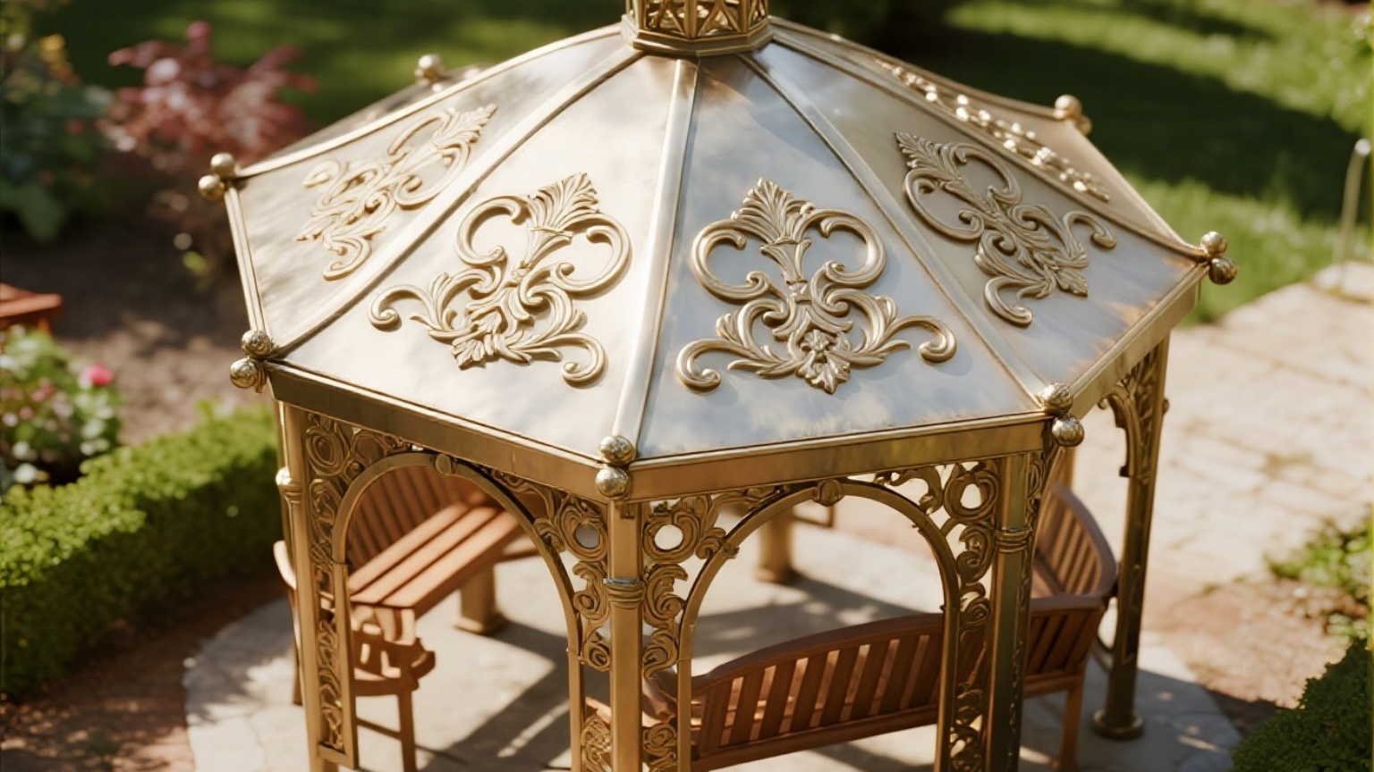 Rust-resistant aluminum pavilion