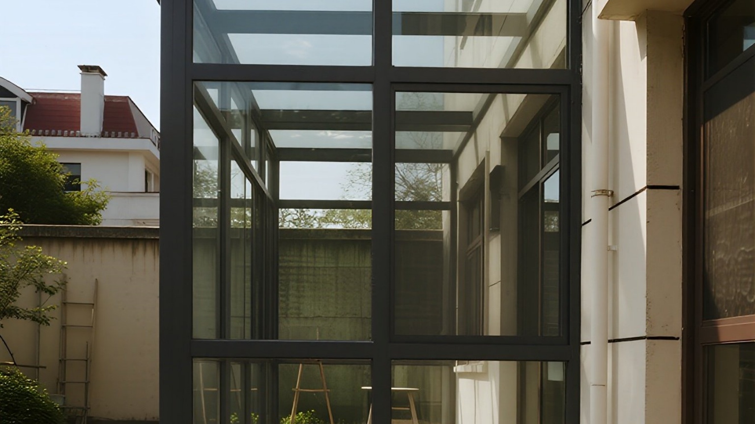 Panoramic view of the daylight room