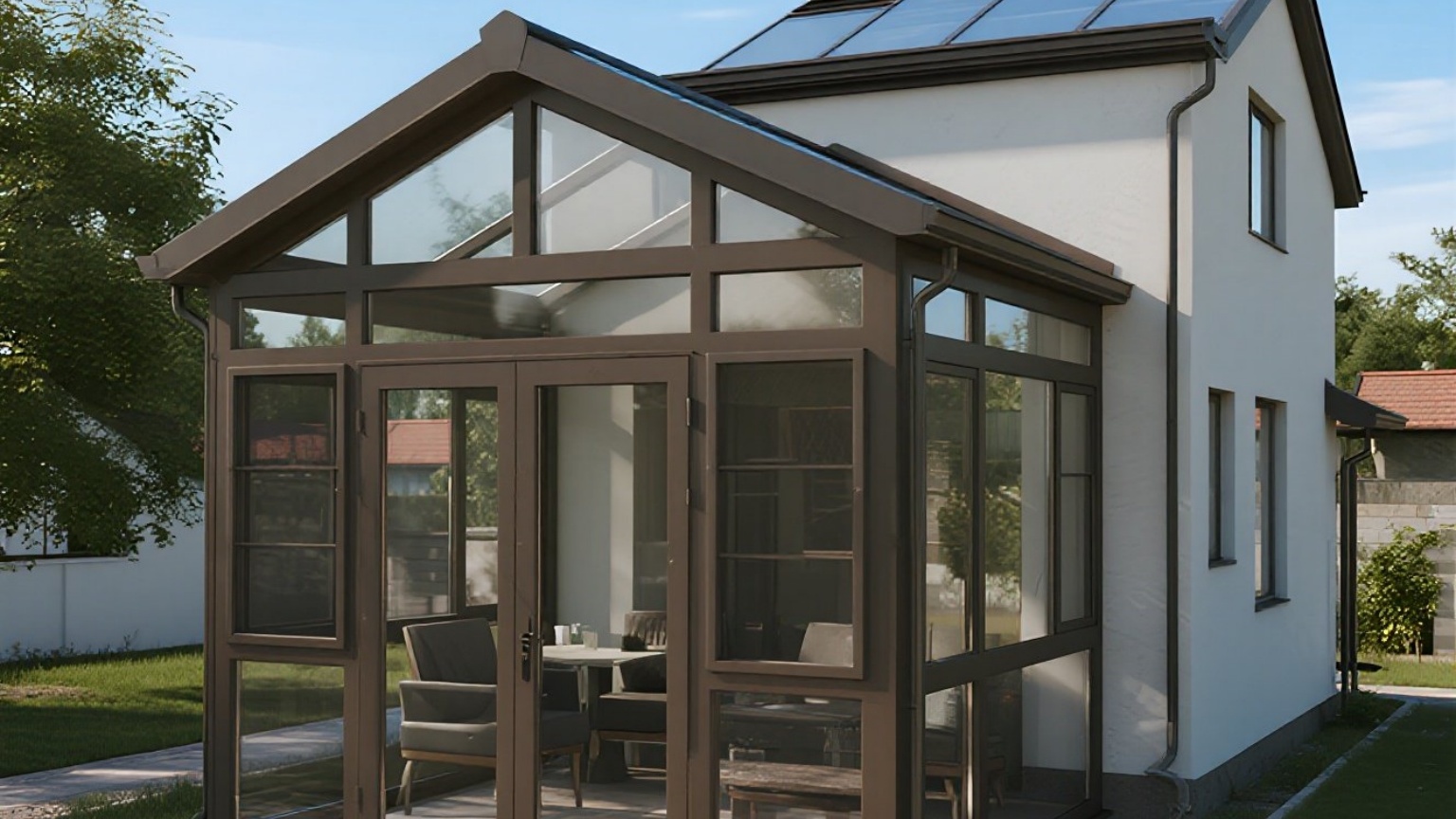 Metal sunroom