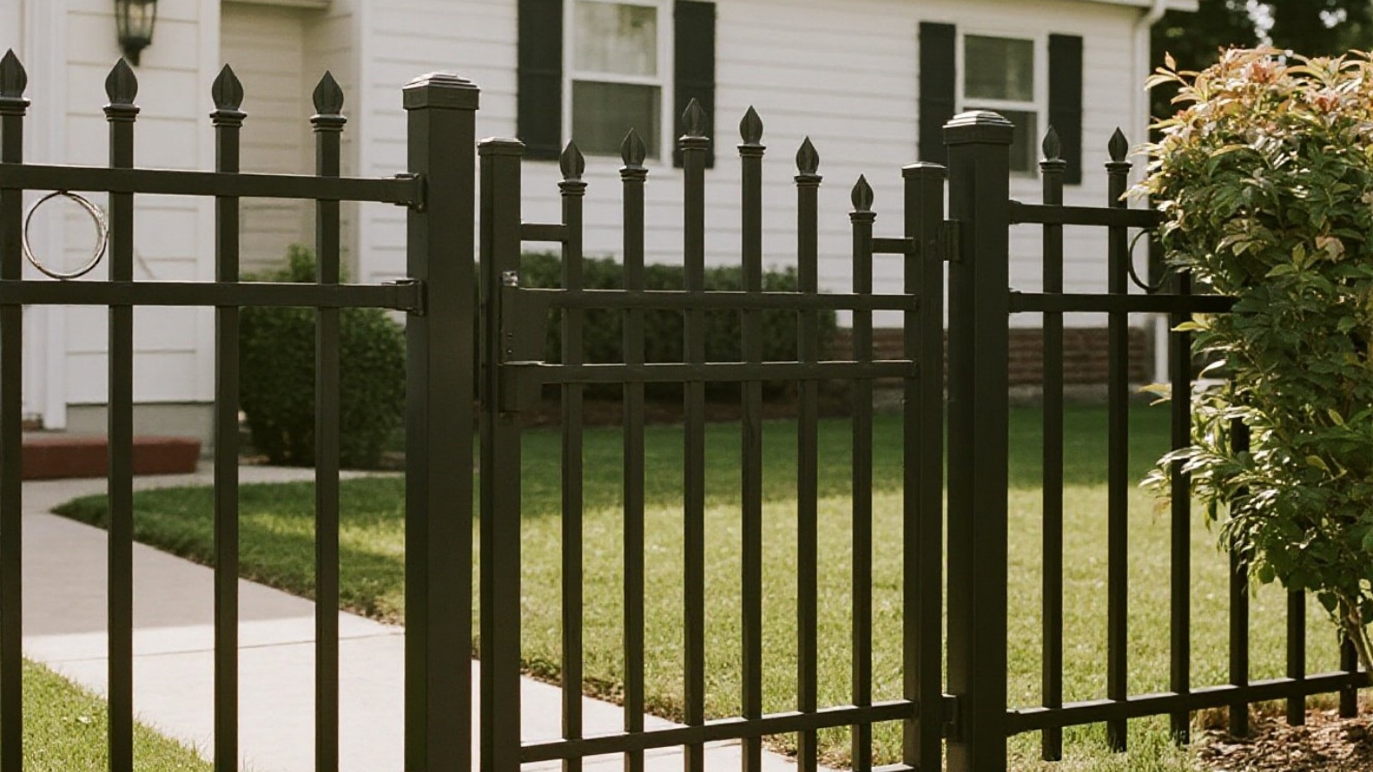 Large aluminum art fence