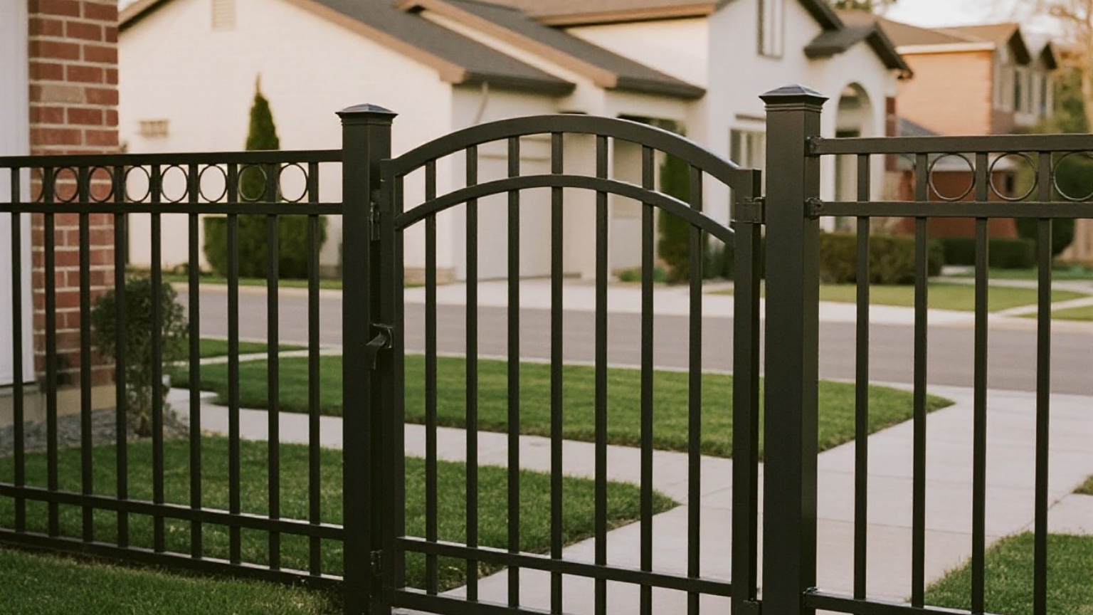 Aluminum fence line