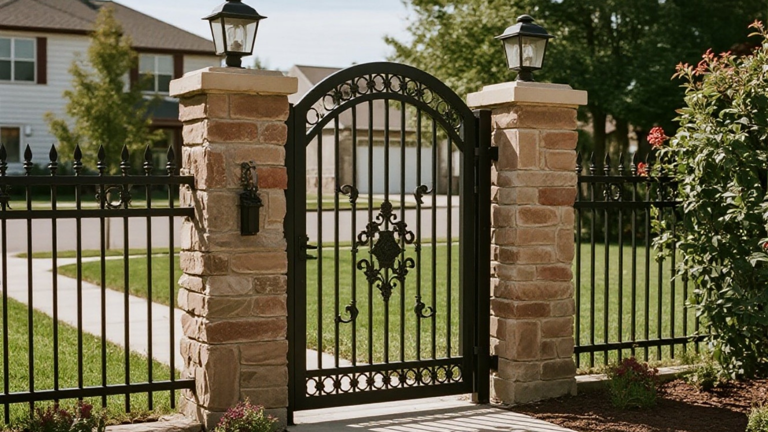 Factory aluminum gate