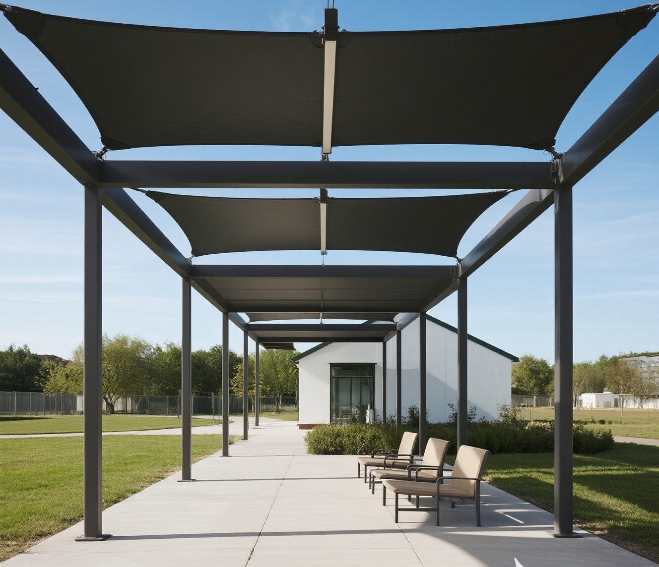 Retractable aluminum awning