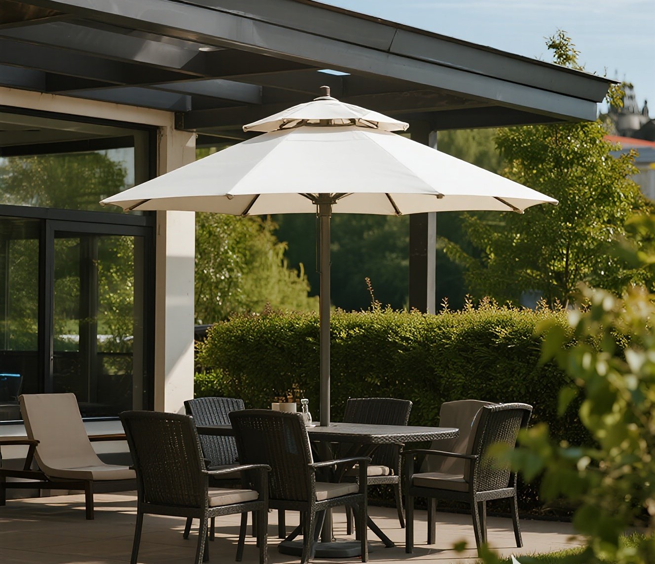Commercial aluminum awning