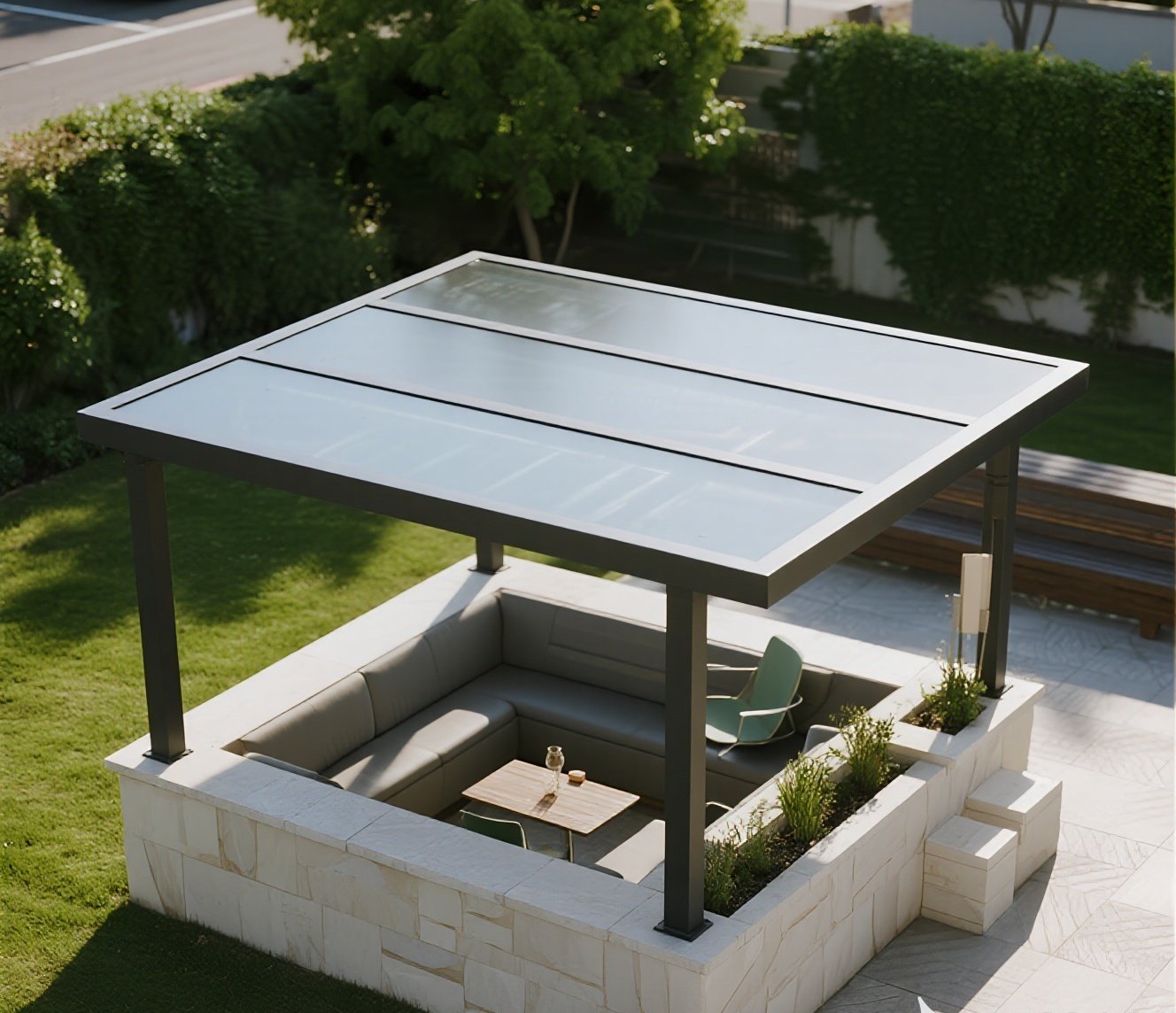 Bulk aluminum awning