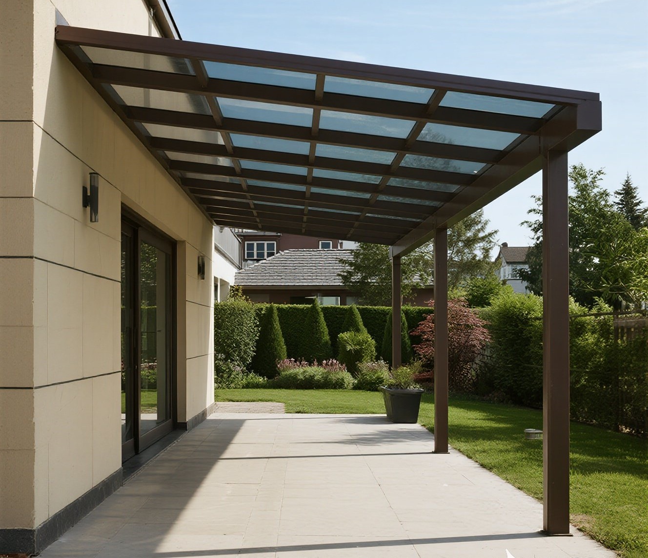 Portable aluminum awning