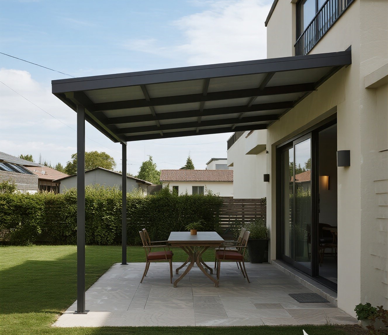 Easy-install aluminum awning