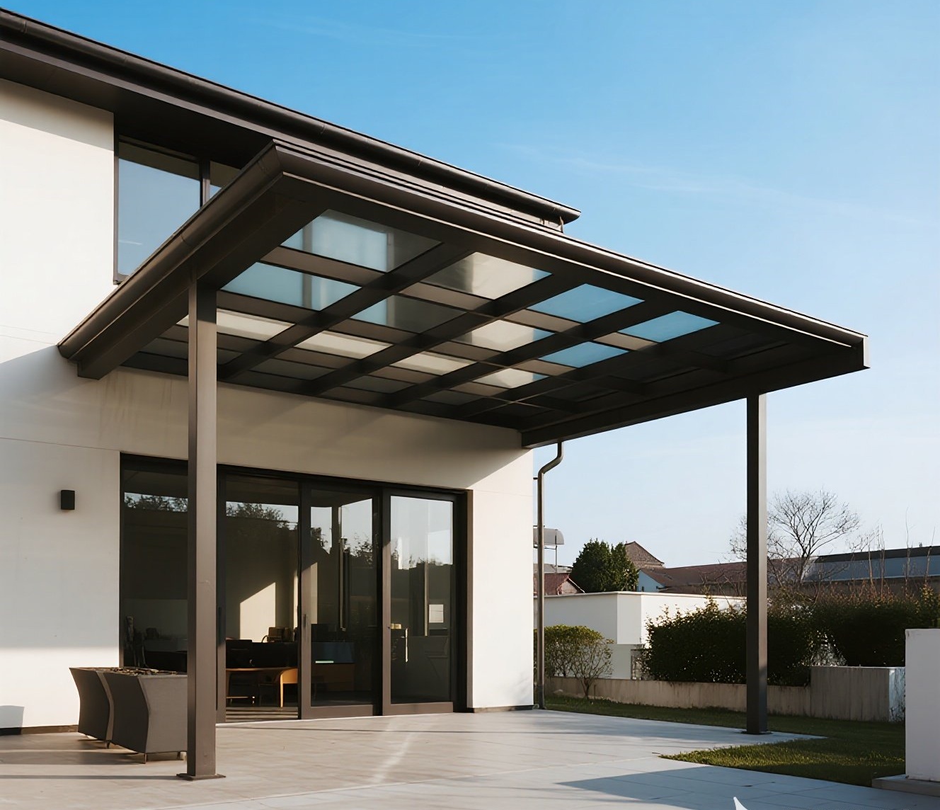Long-lasting aluminum awning