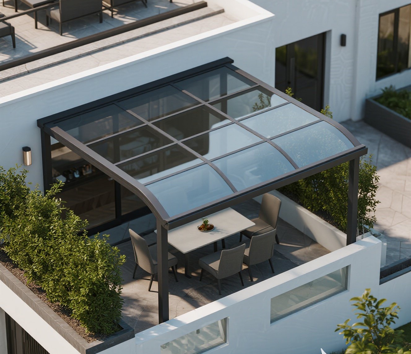 Aluminum awning export