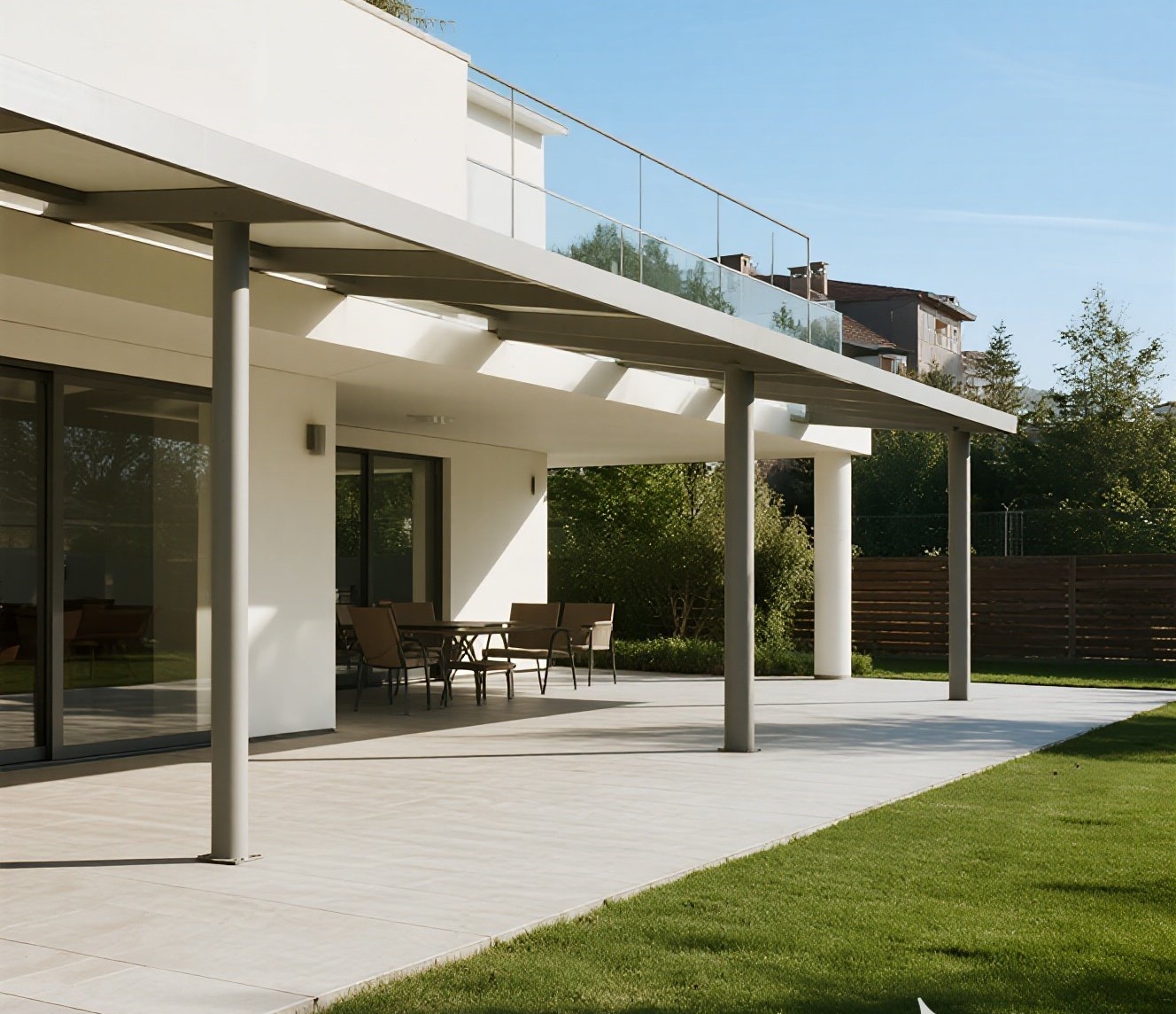 Aluminum awning structure