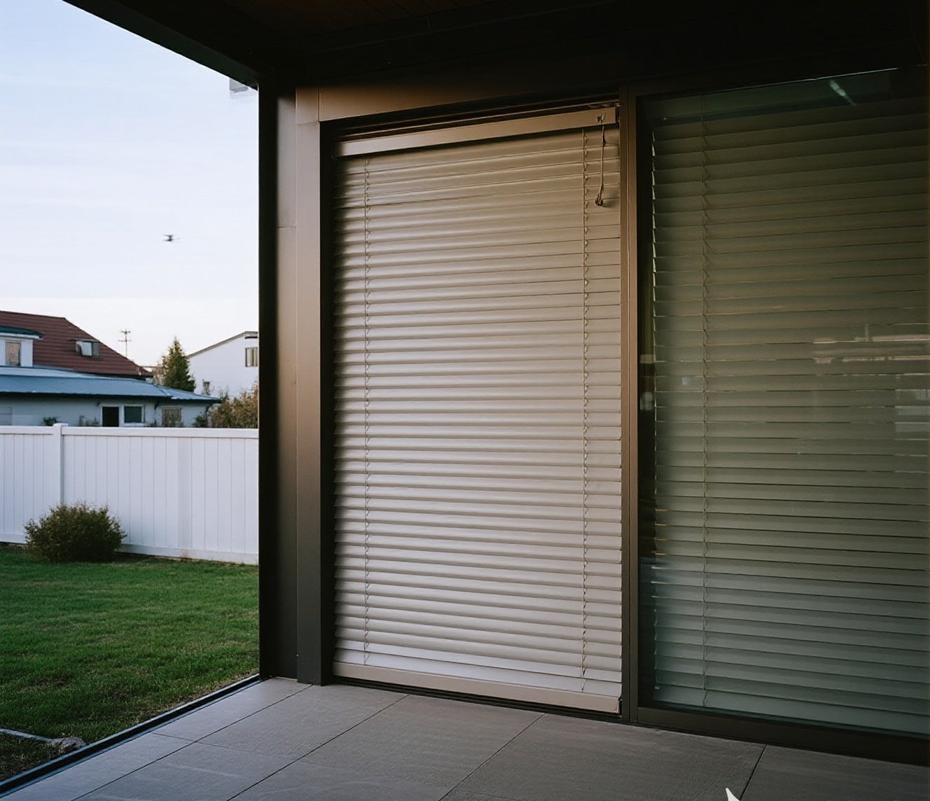 Small aluminum awning