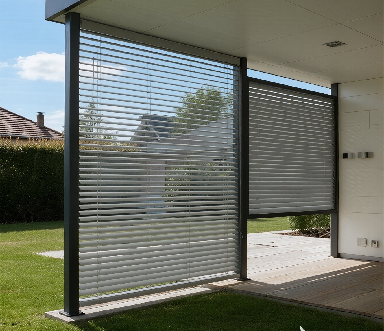 Heat-resistant aluminum awning