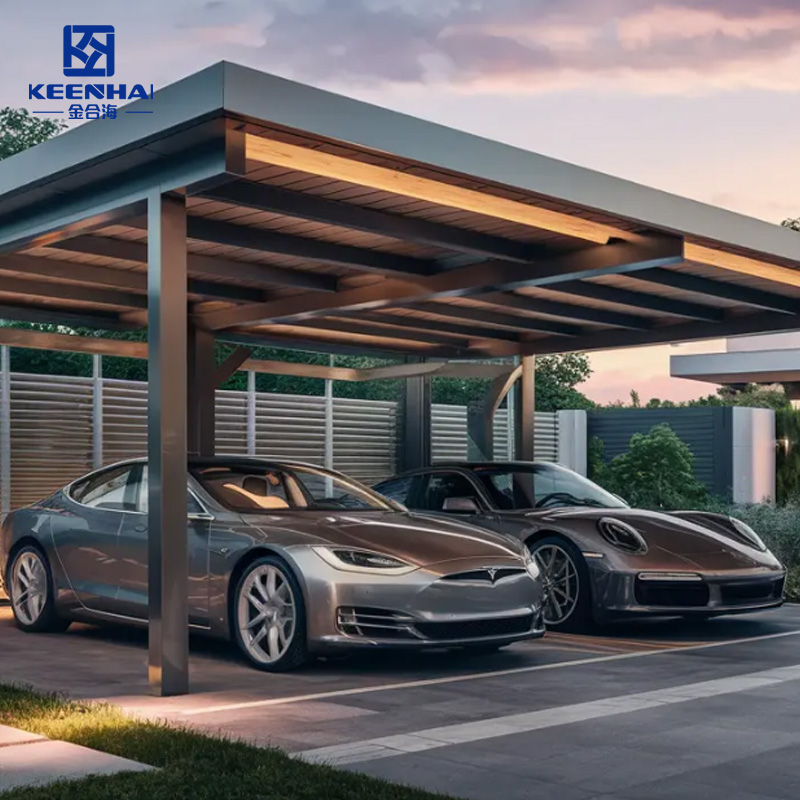 Professional Heavy-Duty Metal Carport Canopy - 12' x 20' All-Weather Car Shelter, Reinforced Galvanized Steel Frame with Impact-Resistant Polycarbonate Roof